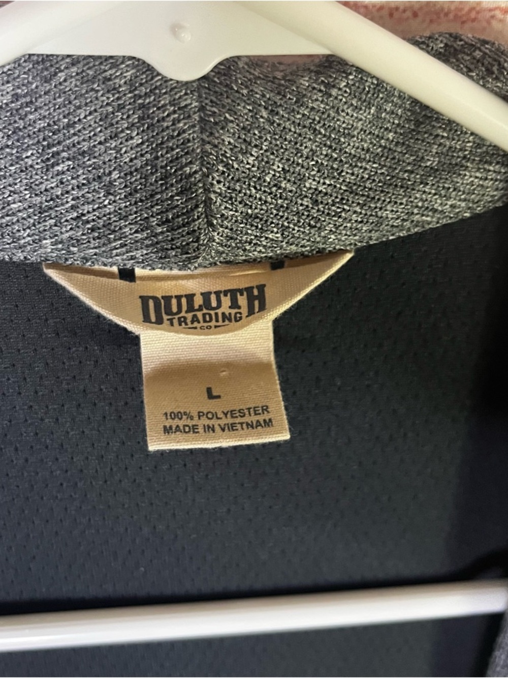 Duluth Trading Co Grey Open Front‎ Sleeveless Cardigan Vest Size Large - Picture 2 of 6